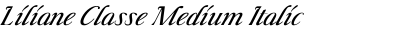 Liliane Classe Medium Italic